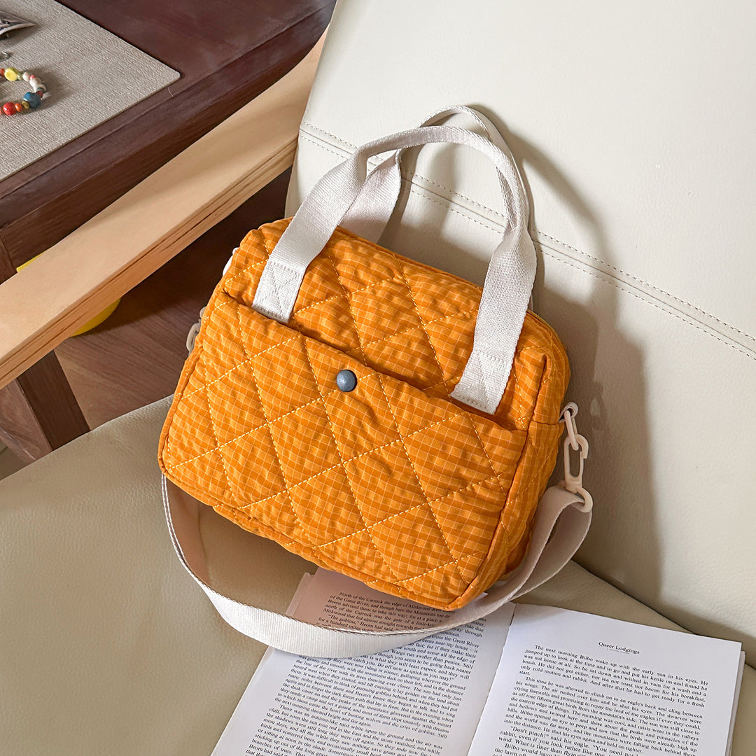Quilted Multi-Pocket Crossbody Bag