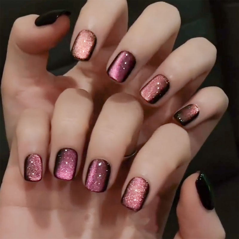Glossy Acrylic Press-On Nail Set