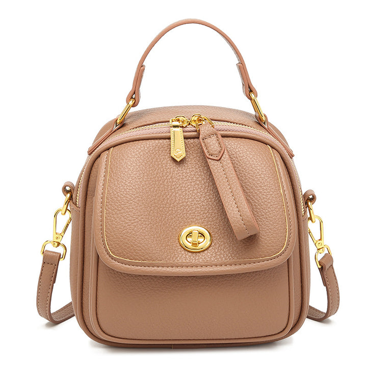 Textured Vegan Leather Crossbody Handbag Kalsten
