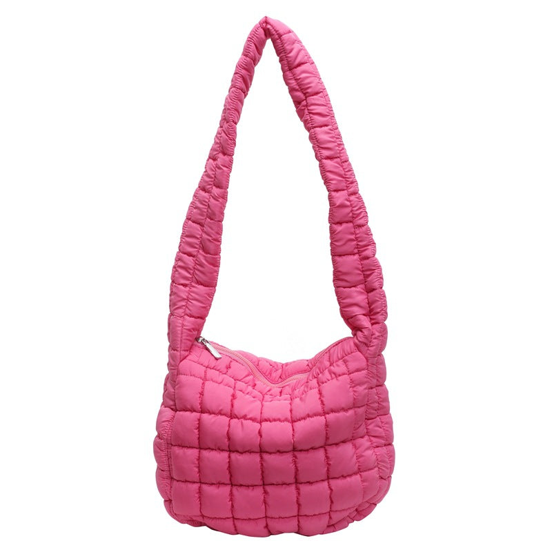 Quilted Puffy Crossbody Bag