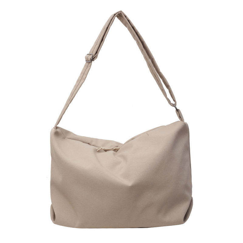 Contoured Soft Fabric Shoulder Bag Kalsten