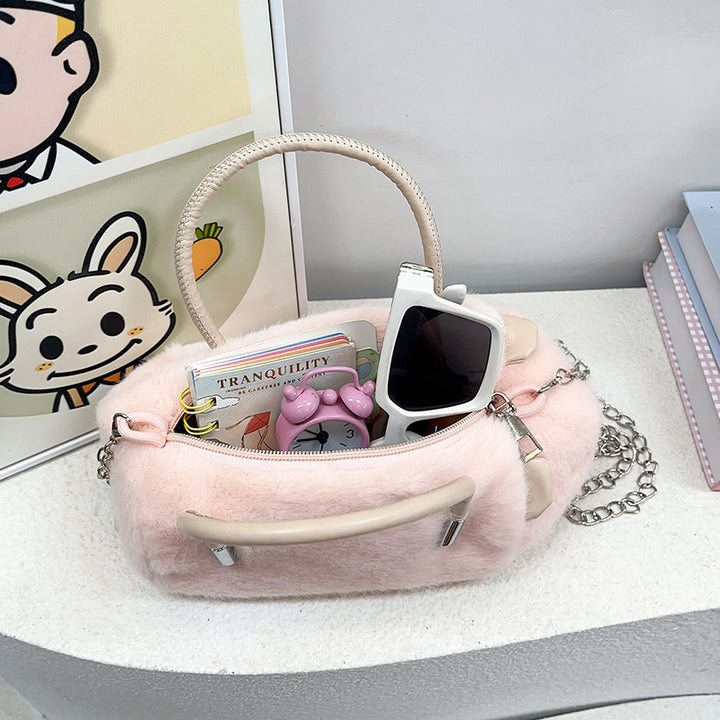Plush handbag with animal design Kalsten