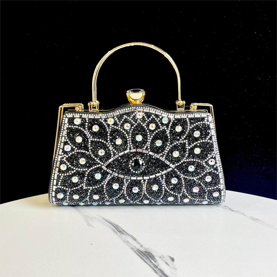 Decorative Crystal Detail Evening Handbag