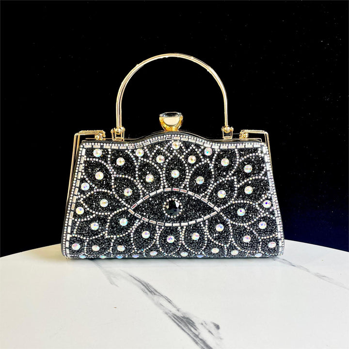 Decorative Crystal Detail Evening Handbag
