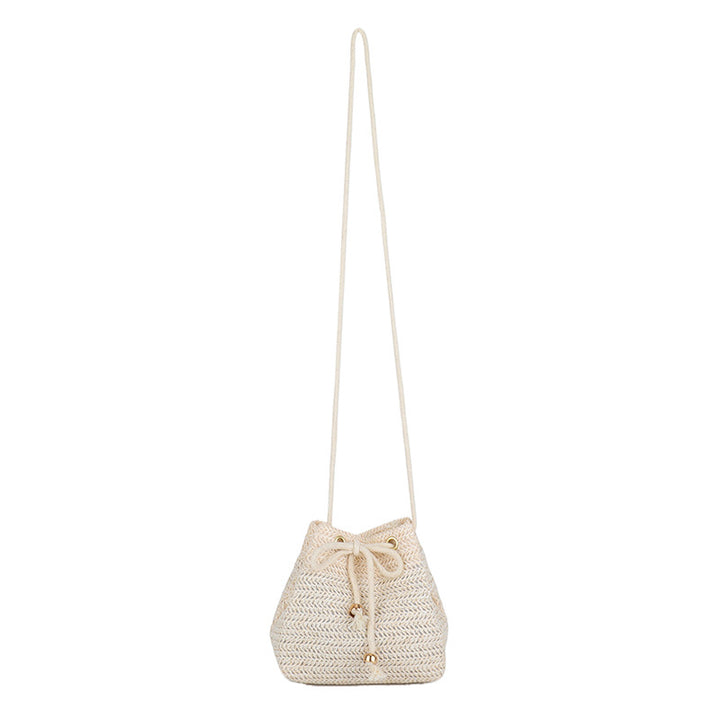 Bohemian-Inspired Woven Mini Drawstring Bag Kalsten