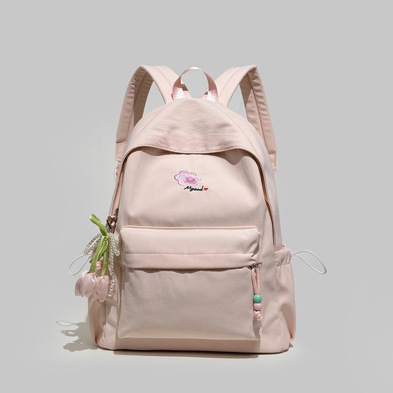 Elegant Floral Embellished Backpack Kalsten