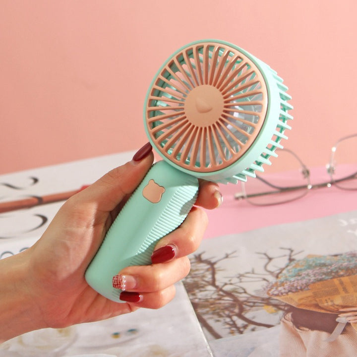 Unisex Portable Handheld Fan with Ergonomic Design and Rechargeable Battery Kalsten