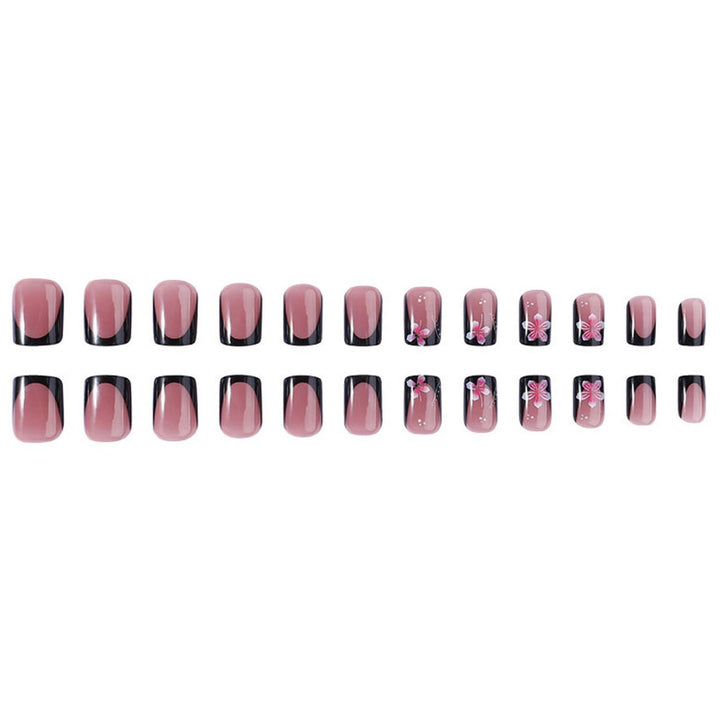 Floral Accent Press-On Nail Set