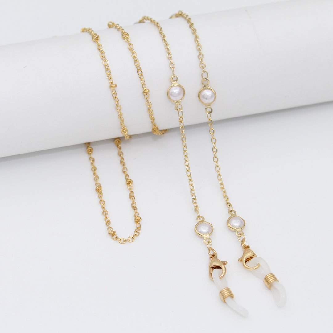 Elegant Crystal-Embellished Eyewear Chain Kalsten 1788159829