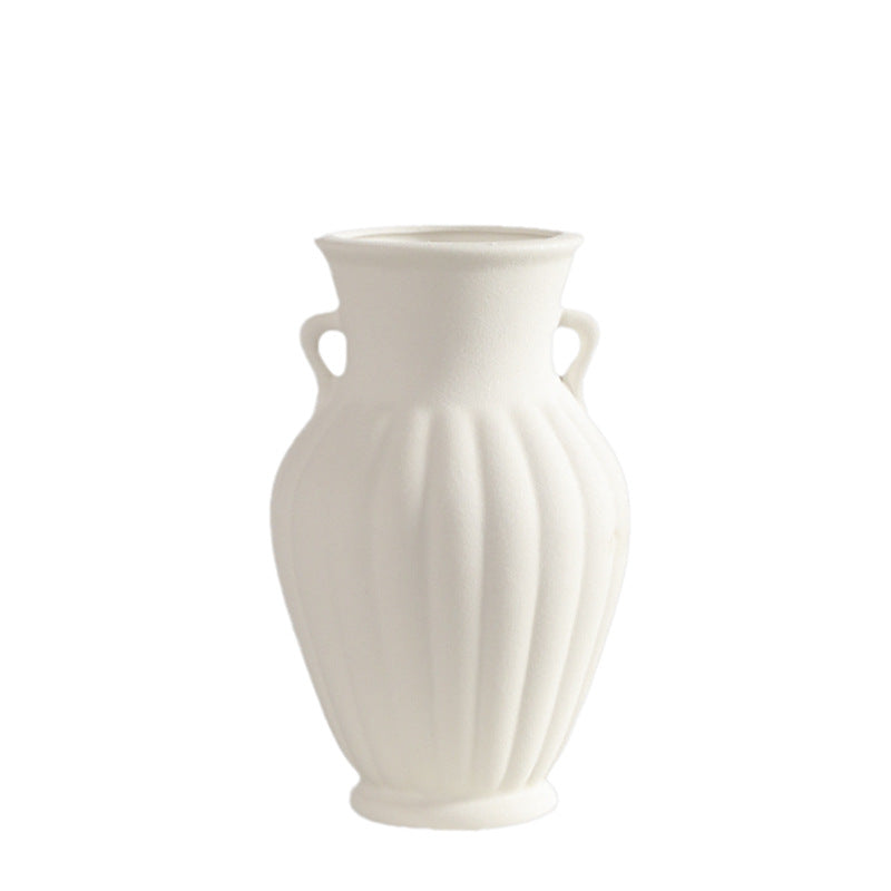 Elegant Textured Ceramic Decorative Vase Kalsten