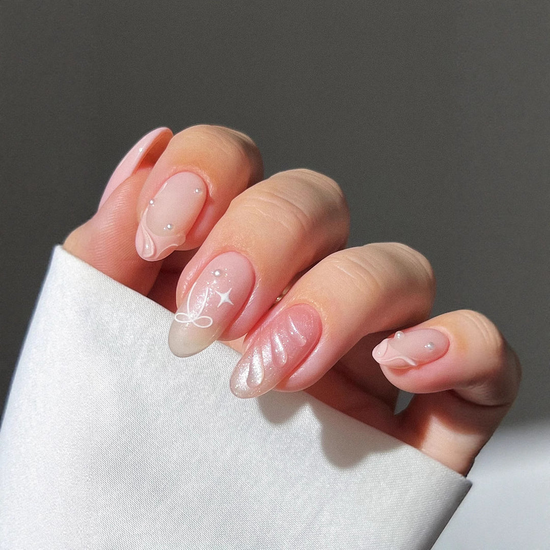Elegant Artistic Press-On Nail Set Kalsten