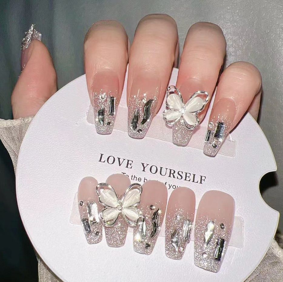 Premium Glittering Press-On Nail Extensions Kalsten