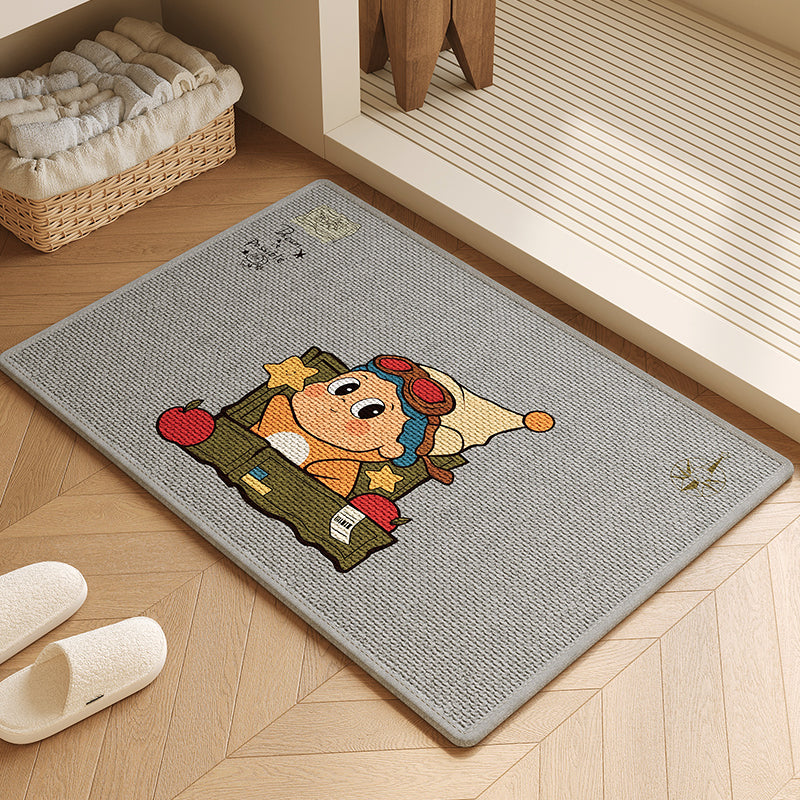 Cartoon Adventure Welcome Mat for Home Entryway