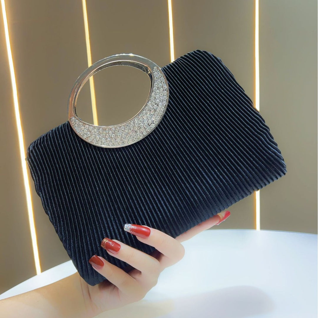 Elegant Pleated Evening Clutch