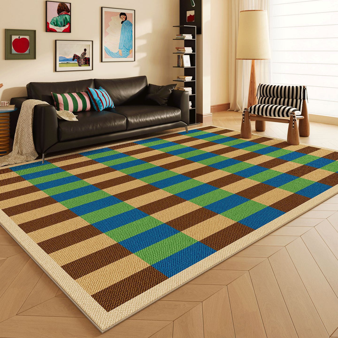 Soft Checkered Area Rug Kalsten