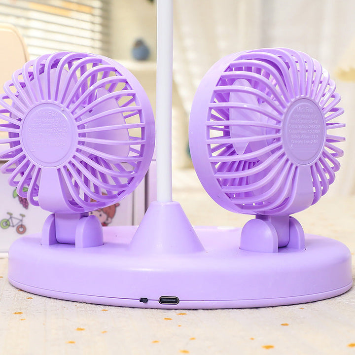 Women's multifunctional desk lamp with two integrated fans Kalsten