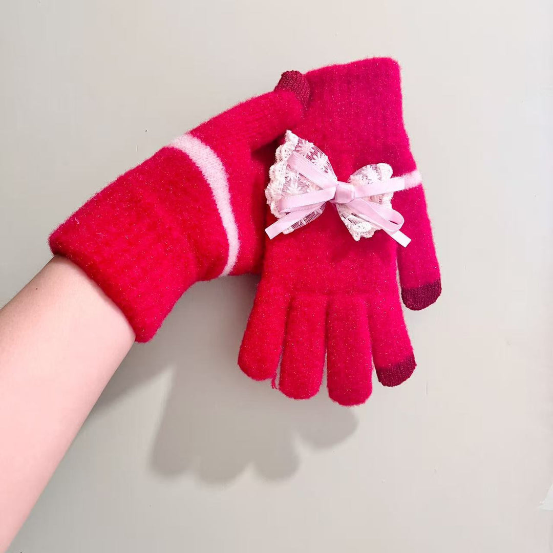 Butterfly Embellished Touchscreen Gloves Kalsten