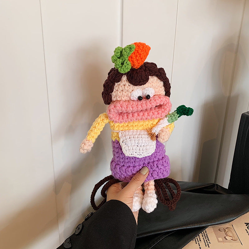 Playful Crochet Character Backpack