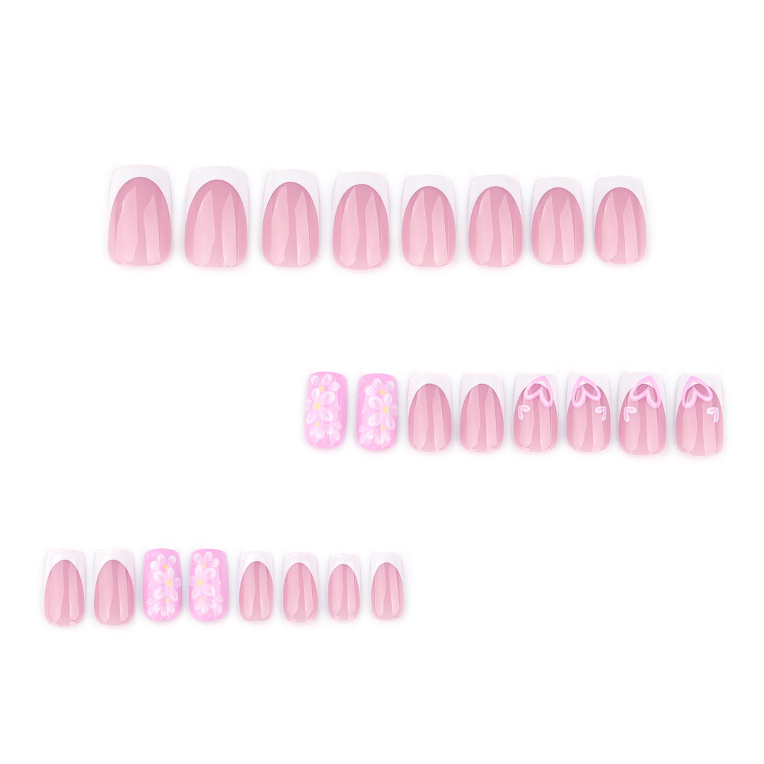 Premium Nail Design with Floral Motifs Kalsten