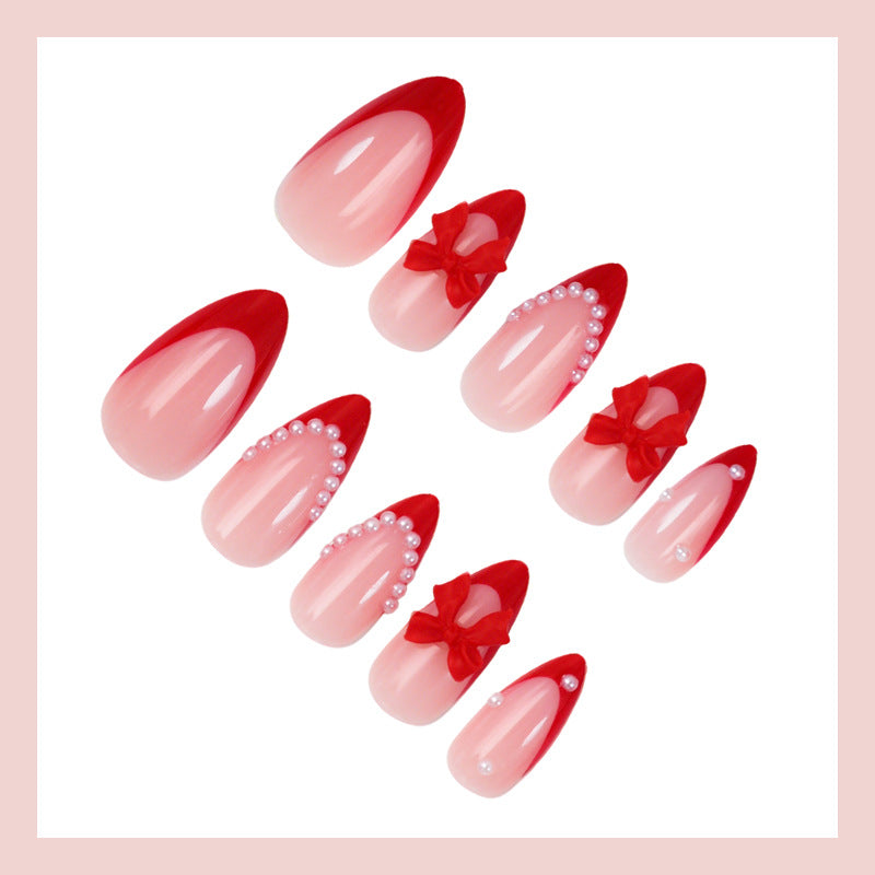 Nail art set with high-quality ribbon and pearl design Kalsten