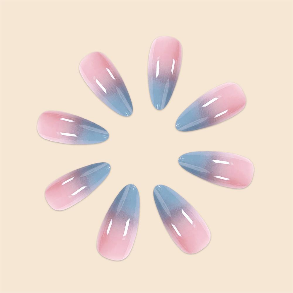 Gradient Ombre Stiletto Nail Art