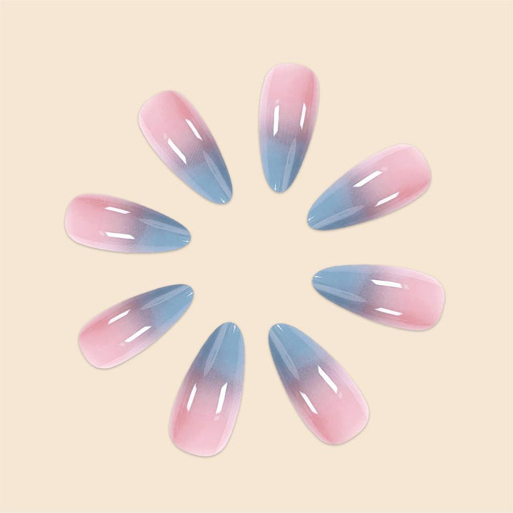 Gradient Ombre Stiletto Nail Art