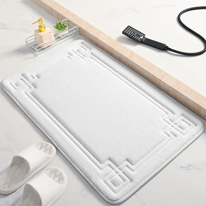 Elegant Textured Bathroom Mat Kalsten
