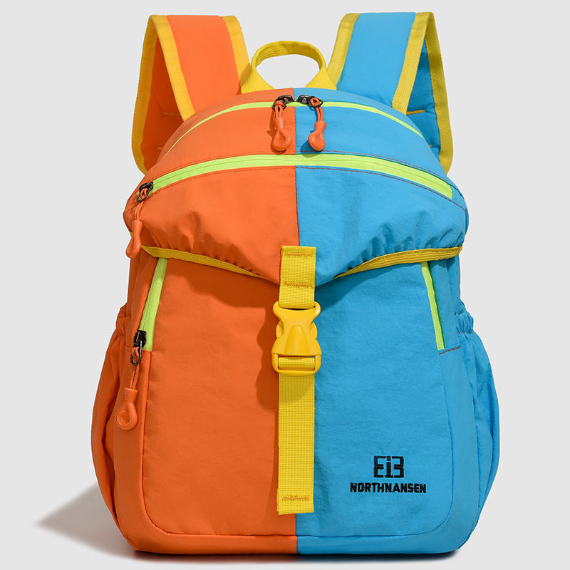 Color-Block Multi-Pocket Backpack Kalsten