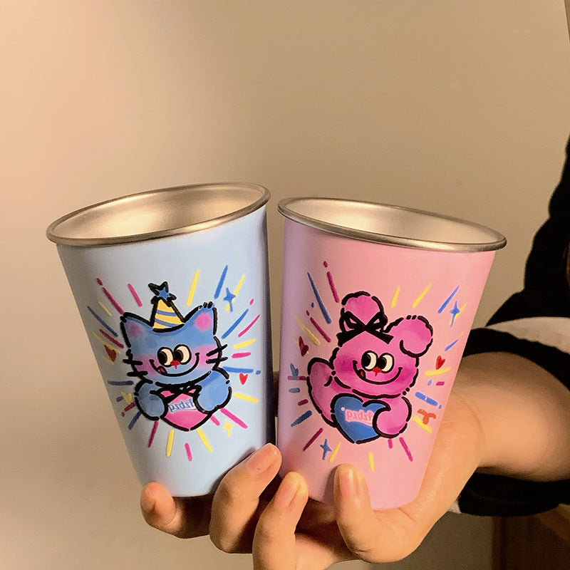 Insulated mug with cheerful bear motif Kalsten