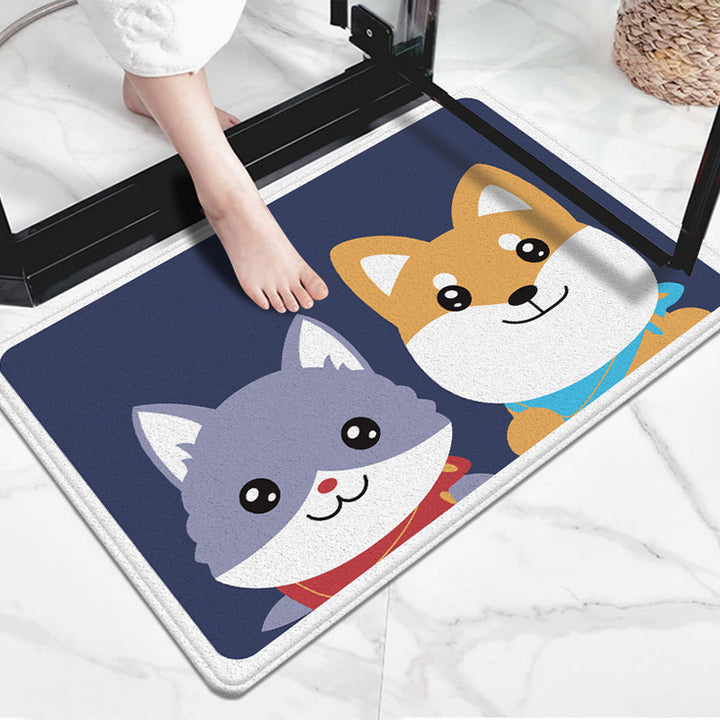 Cute Cartoon Dog-Themed Doormat Kalsten