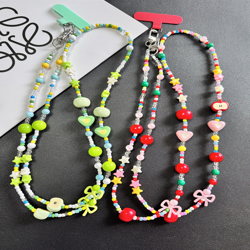 Colorful Beaded Charm Necklace Kalsten 1790135737