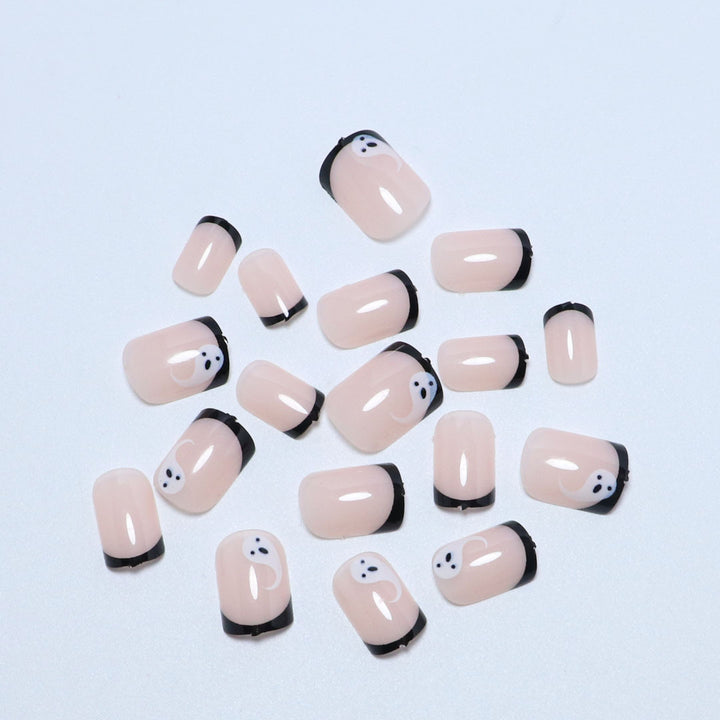 Artistic Halloween-Themed Press-On Nail Set Kalsten