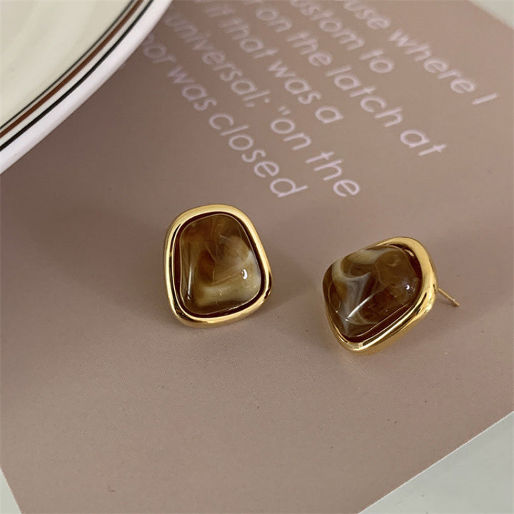 Glamorous earrings with high-quality amber elements Kalsten
