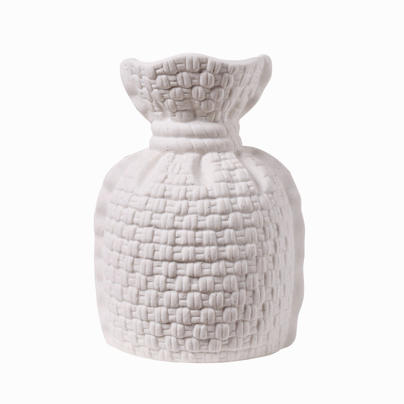 Woven Texture Ceramic Vase Kalsten