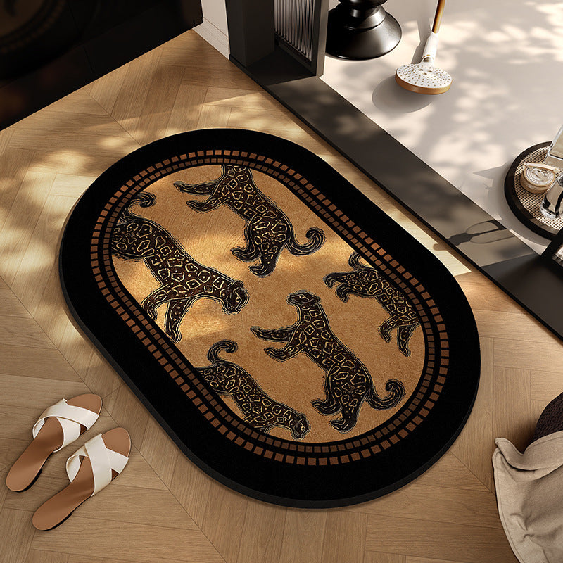 Checkerboard Patterned Entryway Mat Kalsten