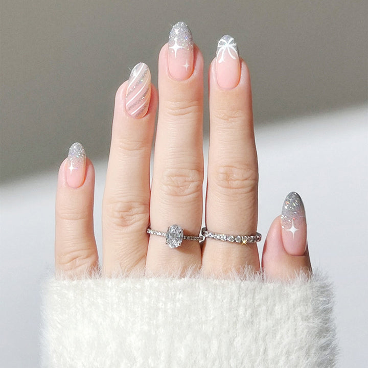 Glamorous Stiletto Press-On Nail Art Design Kalsten