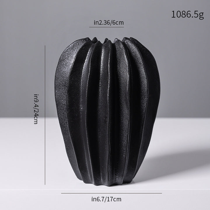 Textured Modern Decorative Ceramic Vase Kalsten