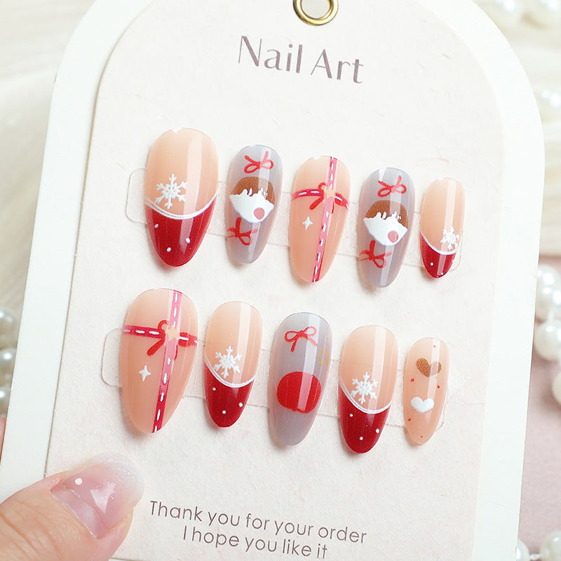 Festive Themed Press-On Nail Art Kalsten