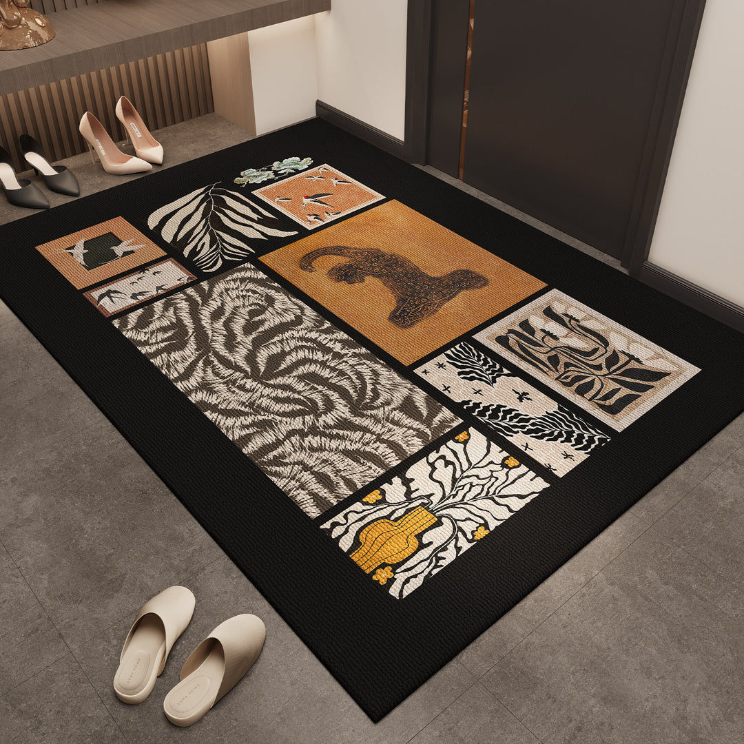 Artistic Textured Area Rug for Home Decor