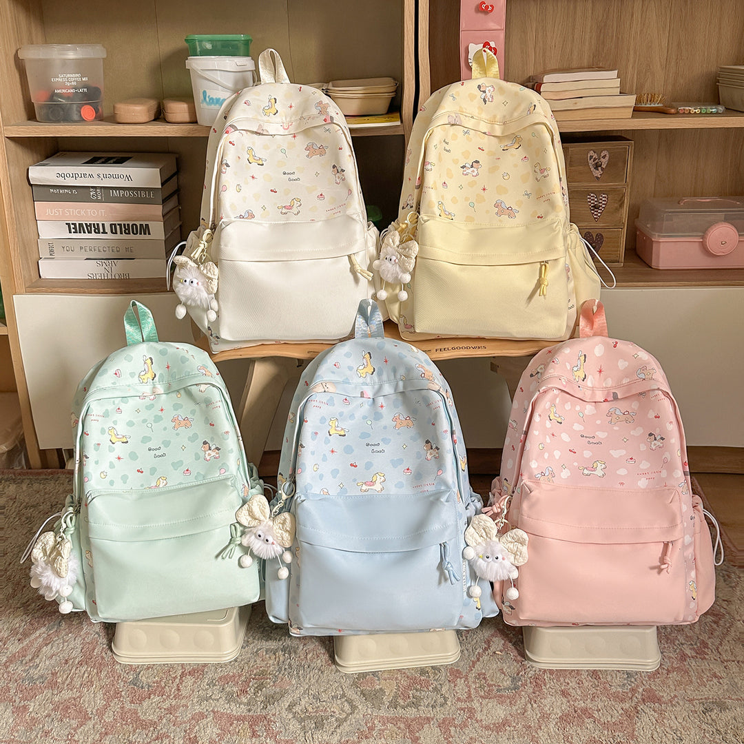 Cute Character Print Backpack Kalsten 1791205506