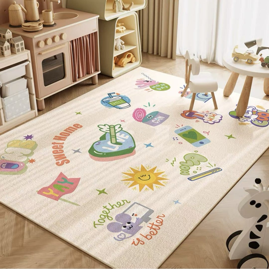 Educational Circus-Themed Area Rug