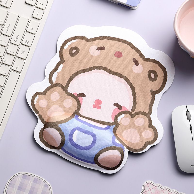 Cartoon-Themed Ergonomic Wrist Support Pad
