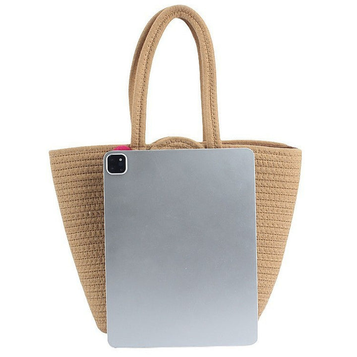 Beach bag with cheerful pom poms Kalsten