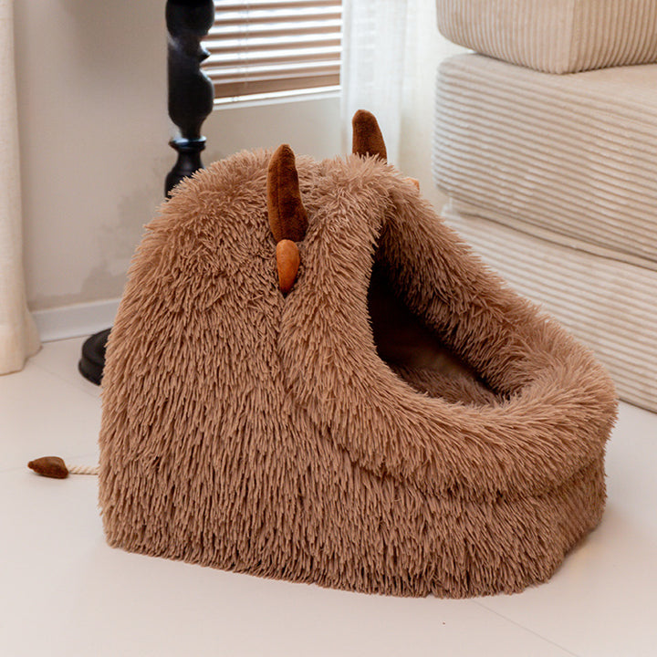 Cozy Mountain-Style Dog Bed