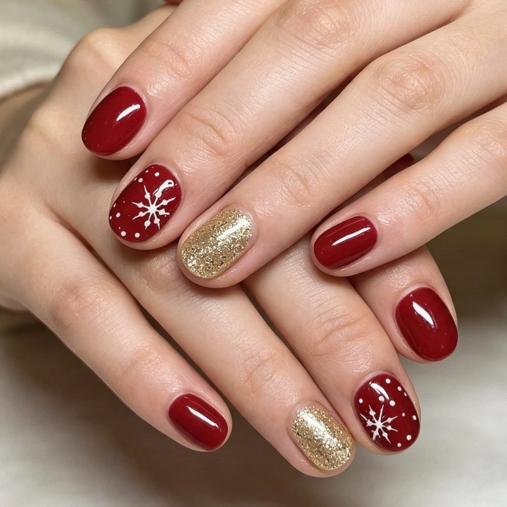 Winter-Themed Gel Nail Art Set Kalsten