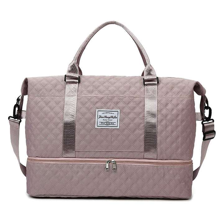Quilted Multi-Pocket Travel Duffel