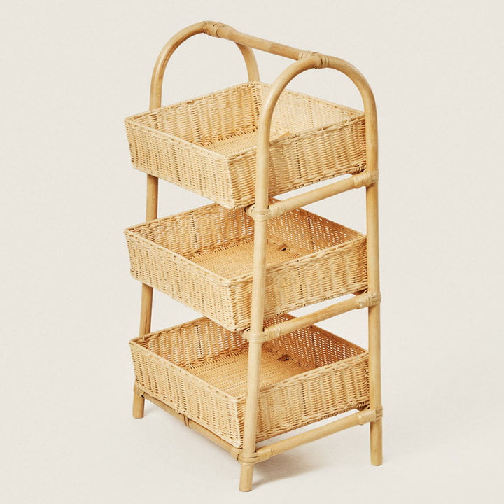 Multi-Tier Woven Storage Rack Kalsten