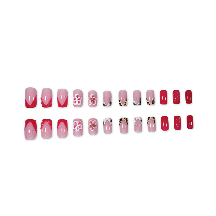 Artistic Floral Nail Art Extensions Kalsten
