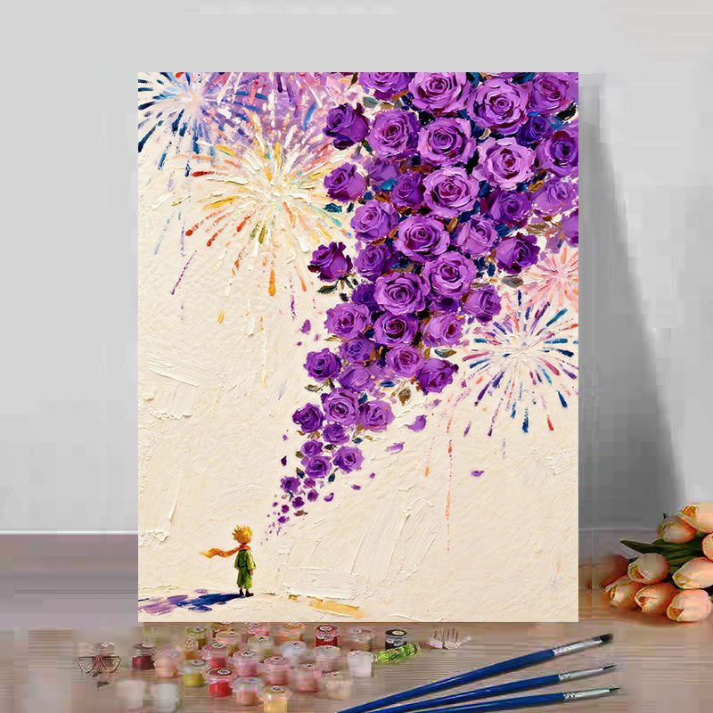 Floral Fantasy Art Canvas Print Kalsten