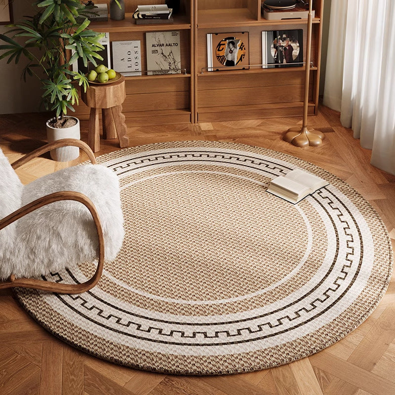 Artistic Circular Area Rug for Home Decor